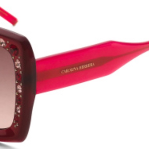 NWT CAROLINA HERRERA 53mm Square Sunglasses - Picture 5 of 6